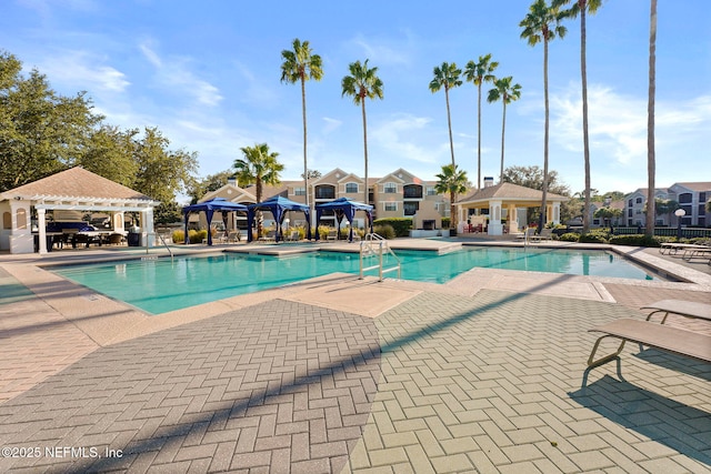 430 Timberwalk Ct Unit 1023, Ponte Vedra Beach, FL 32082 - community pool featuring a gazebo and a patio area