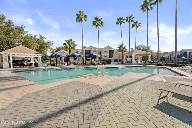 430 Timberwalk Ct Unit 1023, Ponte Vedra Beach, FL 32082 - community pool with a gazebo and a patio area