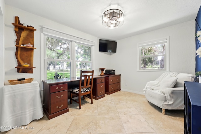13900 County Road 13 N, Saint Augustine, FL 32092 - home office featuring plenty of natural light, light tile patterned floors, and baseboards