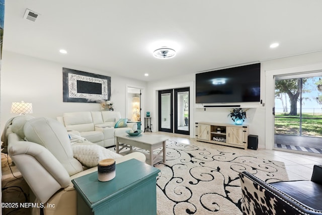 13900 County Road 13 N, Saint Augustine, FL 32092 - living area with light tile patterned flooring and recessed lighting