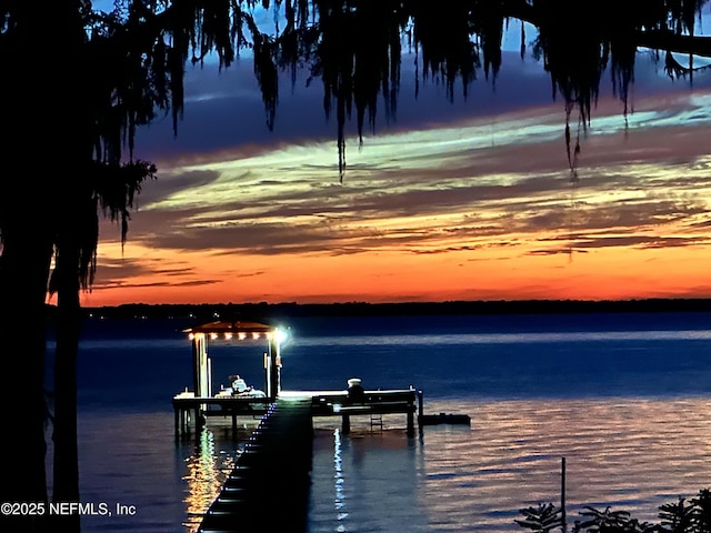 13900 County Road 13 N, Saint Augustine, FL 32092 - dock area featuring boat lift and a water view