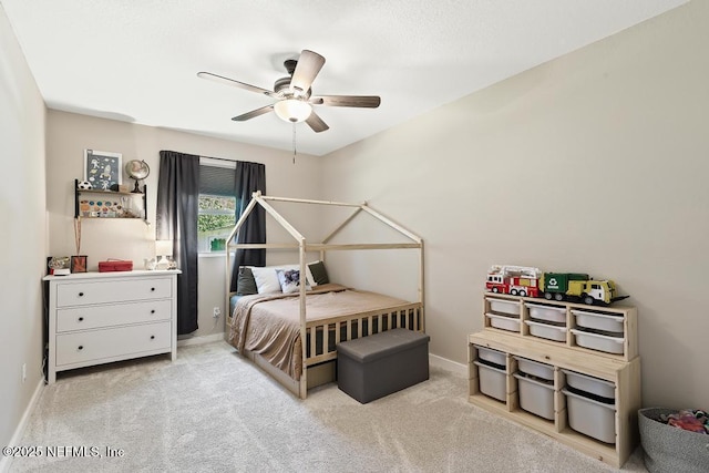 86290 Weldon Ave, Yulee, FL 32097 - carpeted bedroom with baseboards and a ceiling fan