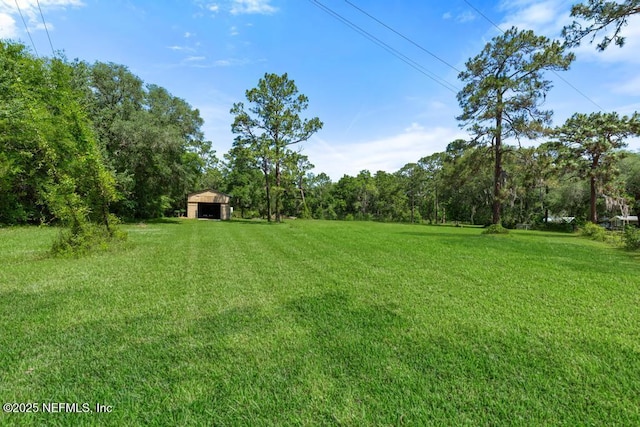 86290 Weldon Ave, Yulee, FL 32097 - view of green lawn with an outdoor structure