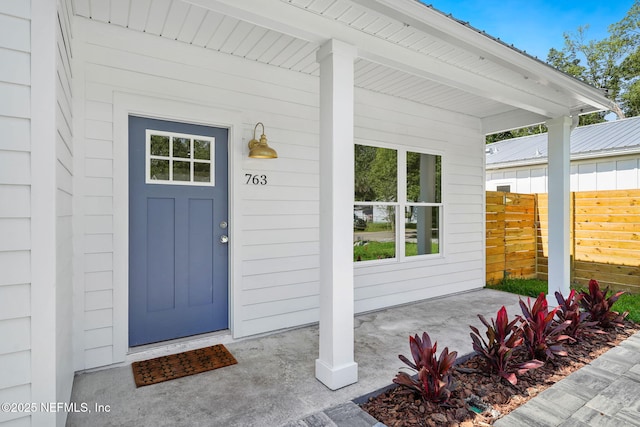 763 W 4th St, Saint Augustine, FL 32084 - doorway to property with a porch