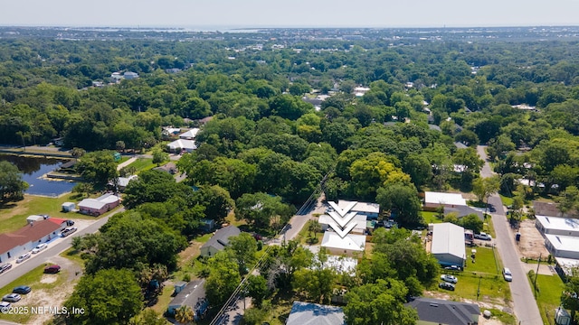 763 W 4th St, Saint Augustine, FL 32084 - aerial perspective of suburban area with a large body of water