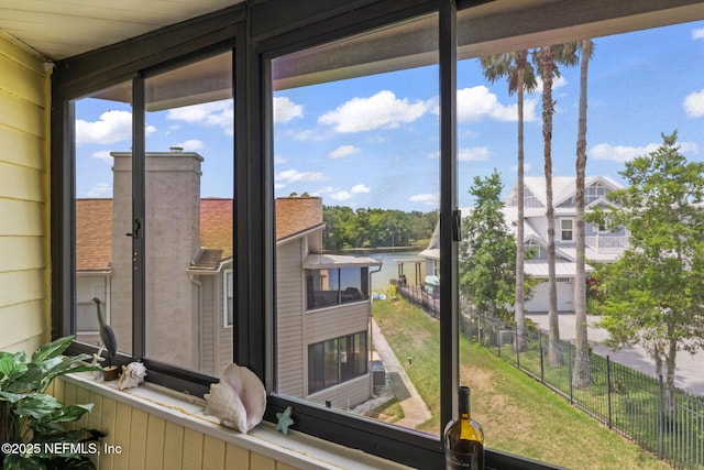 118 Governor St Unit 208, Green Cove Springs, FL 32043 - sunroom / solarium with a water view