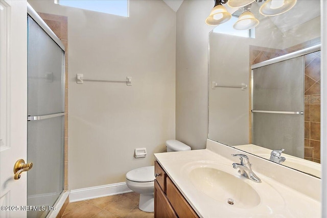 2347 W Clovelly Ln, Saint Augustine, FL 32092 - bathroom with toilet, healthy amount of natural light, vanity, and a shower stall