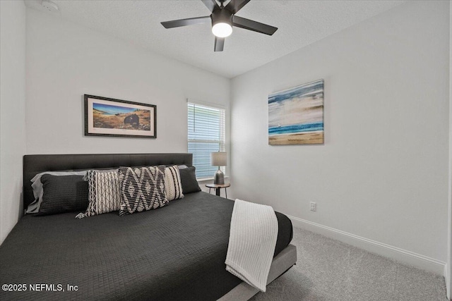 50 Dollar Ct, Saint Augustine, FL 32092 - bedroom with carpet floors, baseboards, and a ceiling fan