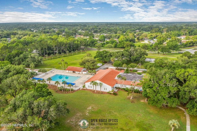 709 Augusta Cir, Saint Augustine, FL 32086 - drone / aerial view of a pool