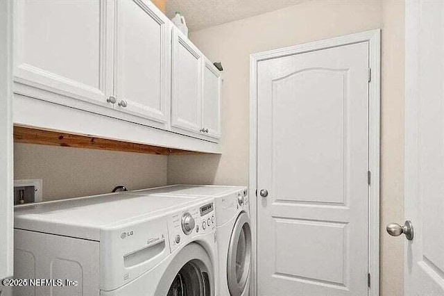 97163 Bluff View Cir, Yulee, FL 32097 - laundry room with cabinet space and separate washer and dryer