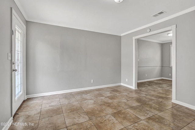 7439 Elvia Dr, Jacksonville, FL 32211 - empty room featuring baseboards and ornamental molding