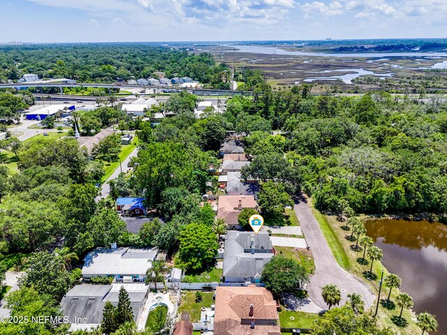 257 Jasmine St, Atlantic Beach, FL 32233 - aerial perspective of suburban area with a large body of water