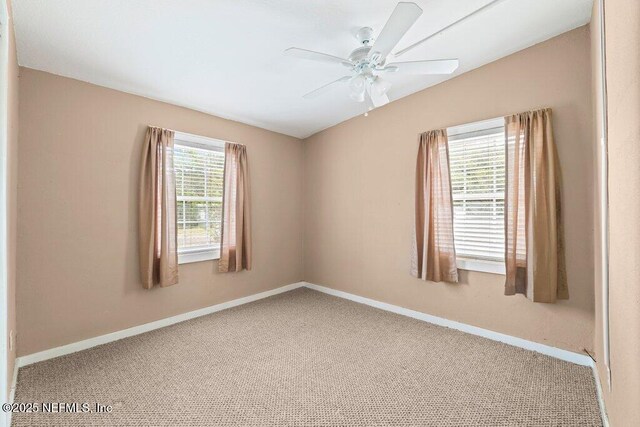 17 Rollins Ave, Saint Augustine, FL 32084 - carpeted spare room featuring a ceiling fan and baseboards