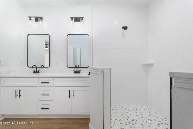 1873 Openwoods Rd, Middleburg, FL 32068 - bathroom with a walk in shower and double vanity