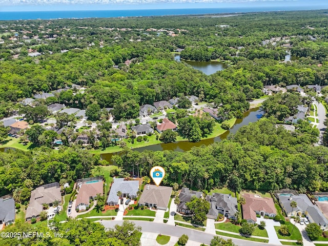 784 Mill Stream Rd, Ponte Vedra Beach, FL 32082 - aerial view of property and surrounding area featuring nearby suburban area and a large body of water
