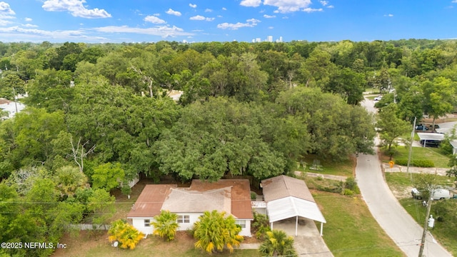 1927 Lakewood Cir N, Jacksonville, FL 32207 - aerial view of property and surrounding area featuring a forest