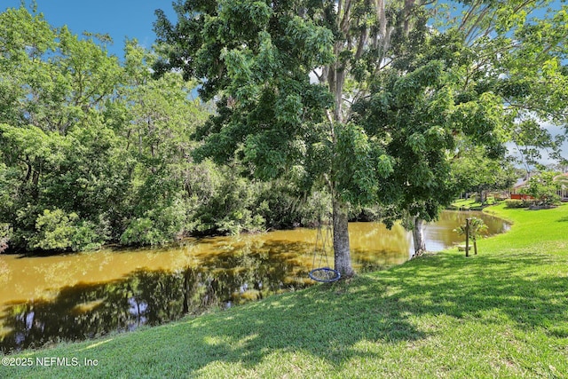 1708 Bridled Tern Ct, Fleming Island, FL 32003 - view of green lawn with a water view