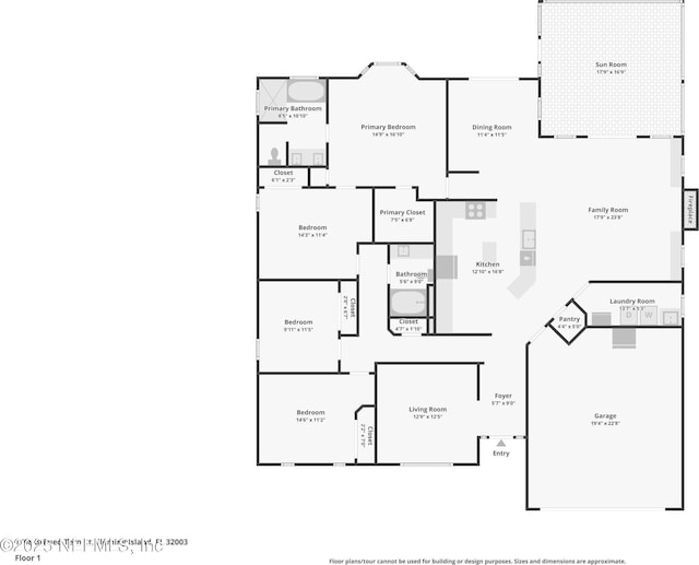 1708 Bridled Tern Ct, Fleming Island, FL 32003 - property floor plan