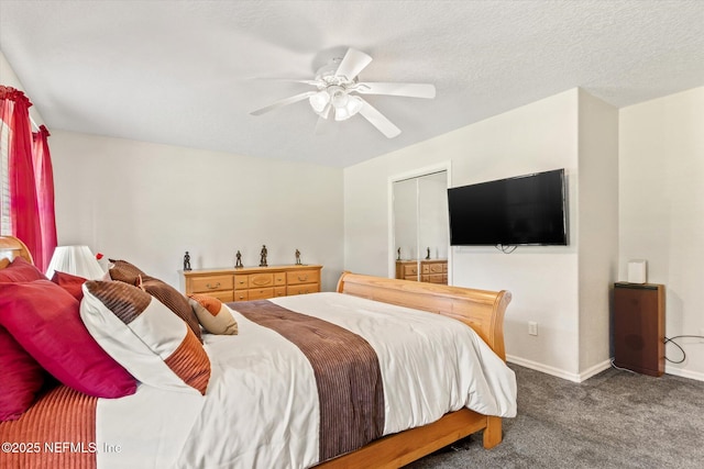 133 Divi Divi Dr, San Mateo, FL 32187 - bedroom with carpet flooring, baseboards, and ceiling fan