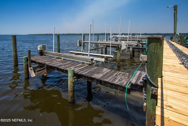 133 Divi Divi Dr, San Mateo, FL 32187 - dock area with boat lift and a water view