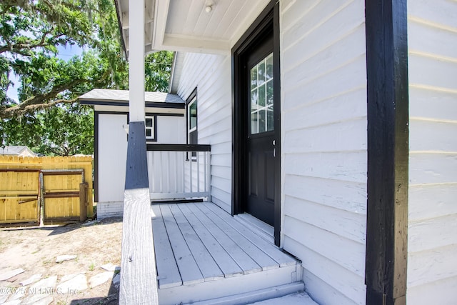 1470 River Hills Cir E, Jacksonville, FL 32211 - view of wooden terrace