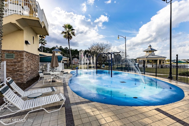 6033 Bartram Village Dr, Jacksonville, FL 32258 - community pool with a gazebo and a patio