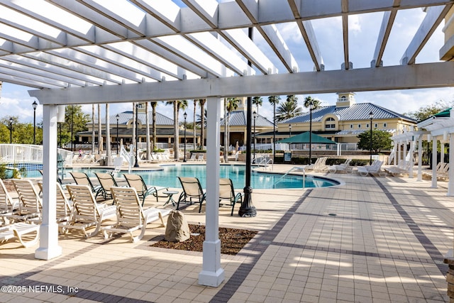 6033 Bartram Village Dr, Jacksonville, FL 32258 - community pool with a pergola and a patio
