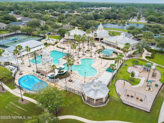 6033 Bartram Village Dr, Jacksonville, FL 32258 - aerial view of a pool and a large body of water