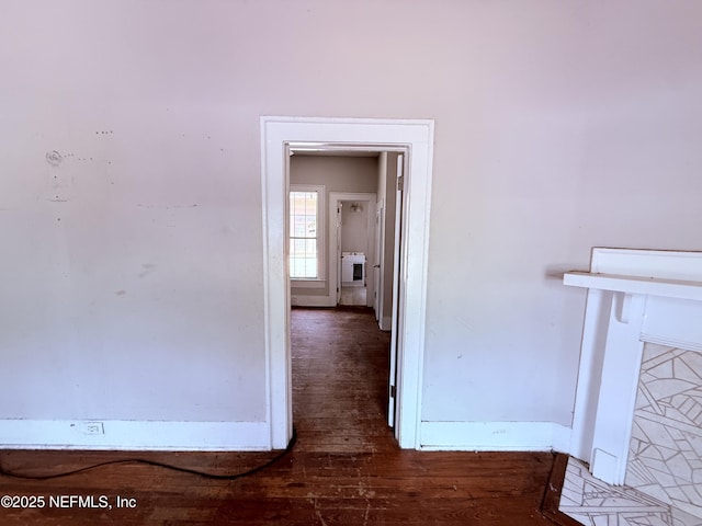 2771 Sunnyside St, Jacksonville, FL 32254 - corridor with wood finished floors and baseboards