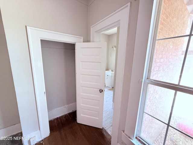2771 Sunnyside St, Jacksonville, FL 32254 - corridor featuring wood finished floors