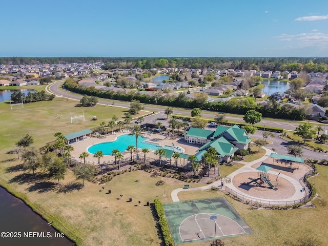 116 Nunna Rock Trl, Saint Augustine, FL 32092 - aerial view of property and surrounding area with a nearby body of water and a pool area