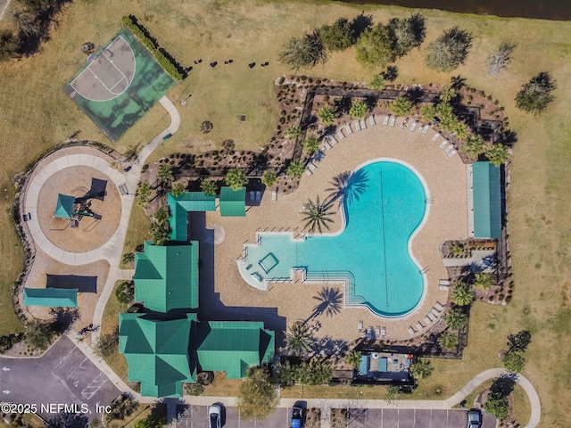 116 Nunna Rock Trl, Saint Augustine, FL 32092 - drone / aerial view of a pool area