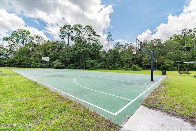 116 Nunna Rock Trl, Saint Augustine, FL 32092 - view of sport court featuring community basketball court and a yard