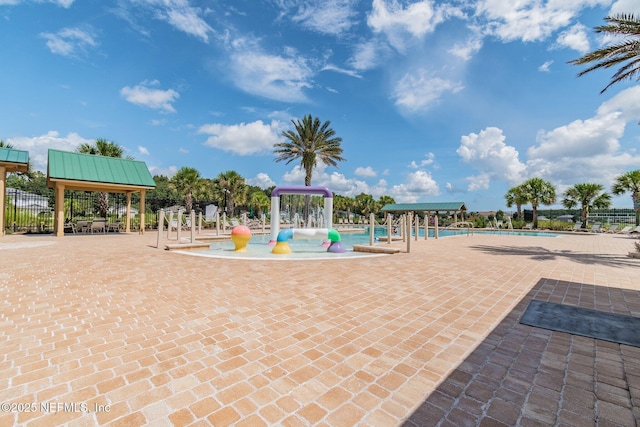 116 Nunna Rock Trl, Saint Augustine, FL 32092 - view of play area featuring a gazebo and a community pool