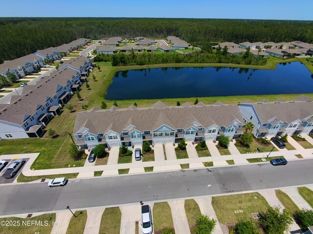 10312 Benson Lake Dr, Jacksonville, FL 32222 - aerial view of residential area with a large body of water and a heavily wooded area