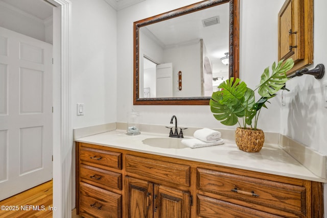 2153 Mills Rd, Jacksonville, FL 32216 - bathroom with vanity and ornamental molding