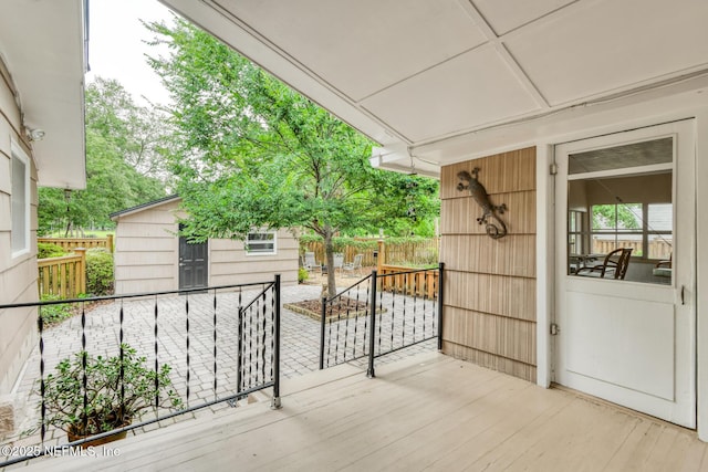 1643 Fishweir Creek Ln, Jacksonville, FL 32205 - view of wooden balcony featuring a wooden deck