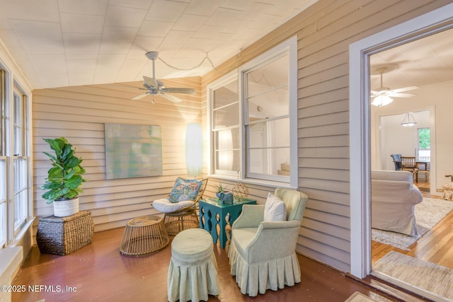 1643 Fishweir Creek Ln, Jacksonville, FL 32205 - sunroom / solarium with a ceiling fan