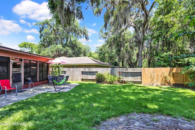 3111 Old Port Cir E, Jacksonville, FL 32216 - view of yard featuring a patio