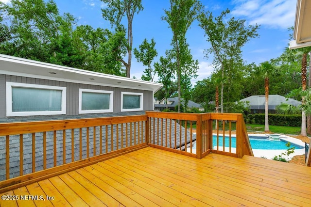 2605 Spreading Oaks Ln, Jacksonville, FL 32223 - view of wooden deck