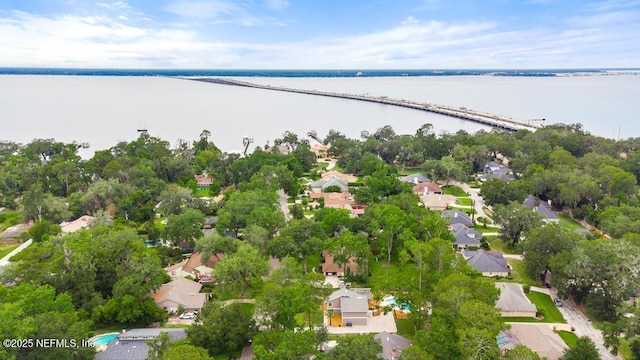 2605 Spreading Oaks Ln, Jacksonville, FL 32223 - aerial view of residential area with a notable bridge and a nearby body of water