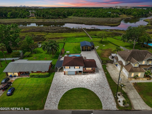 276 Baisden Rd, Jacksonville, FL 32218 - aerial view at dusk of a water view