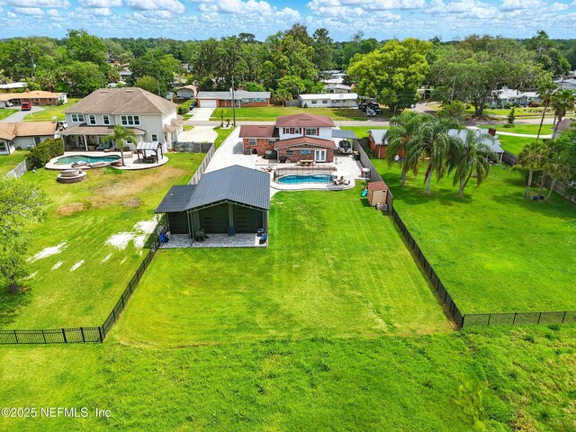 276 Baisden Rd, Jacksonville, FL 32218 - view from above of property featuring a pool