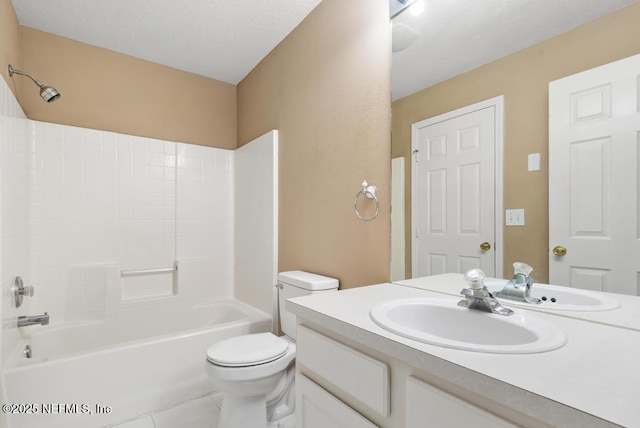 7990 Baymeadows Rd E Unit 2006, Jacksonville, FL 32256 - bathroom with vanity, tile patterned flooring, toilet, and washtub / shower combination