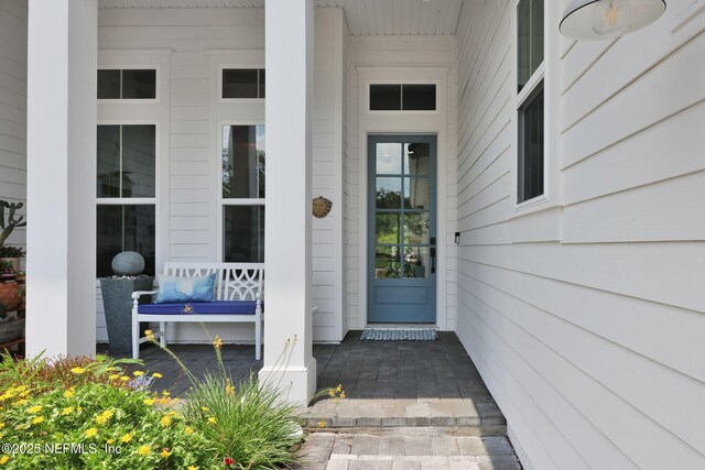 71 Deer Ridge Dr, Ponte Vedra, FL 32081 - view of exterior entry with a porch