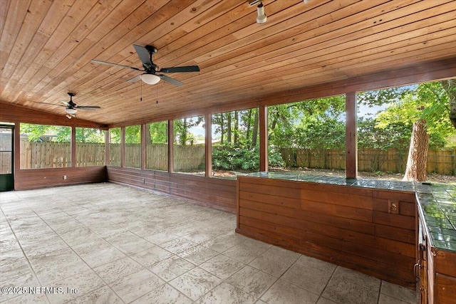 5524 Manfields Pl, Jacksonville, FL 32207 - unfurnished sunroom featuring ceiling fan