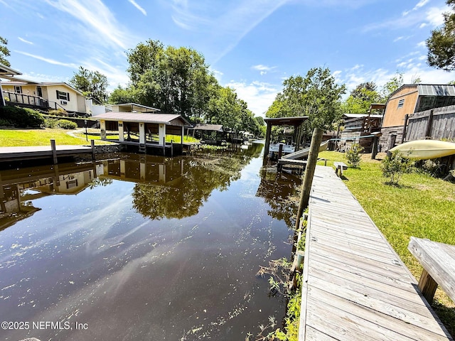 104 Waterway Ave, Satsuma, FL 32189 - dock area with a water view
