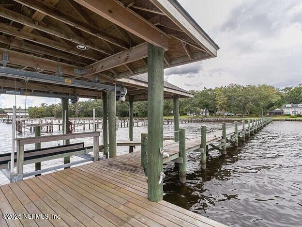 145 River Rd, Orange Park, FL 32073 - dock featuring a water view