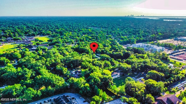 6971 Como Rd, Jacksonville, FL 32210 - aerial view of property and surrounding area with a heavily wooded area
