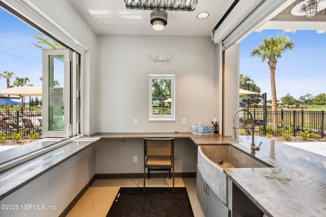 2724 White Cedar Ln, Green Cove Springs, FL 32043 - interior space with a sink and light stone counters